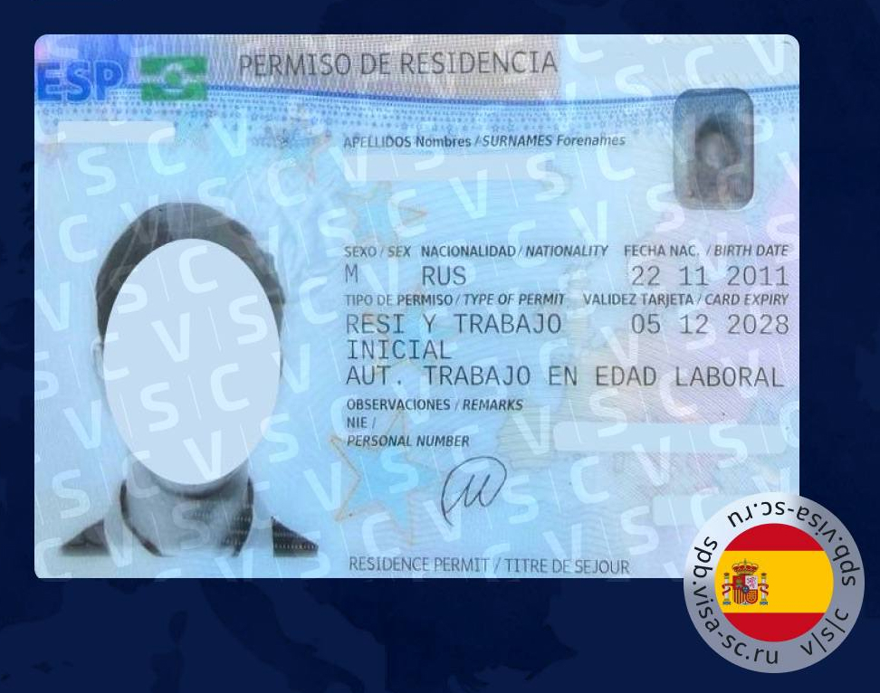 Карта резидента Испании